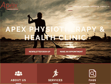 Tablet Screenshot of apexphysiotherapy.ca